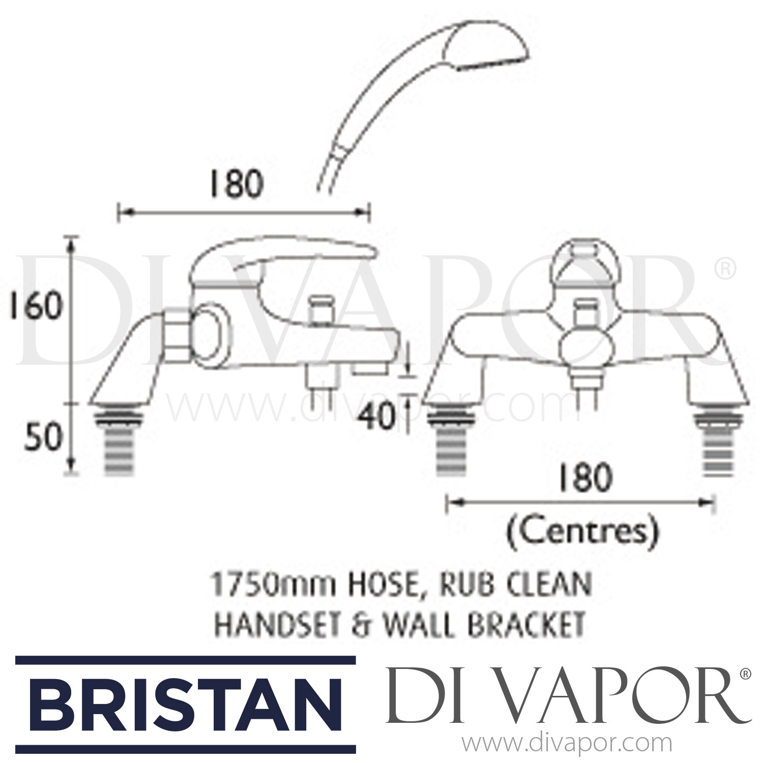 Bristan J PBSM C Java Pillar Bath Shower Mixer Spare Parts